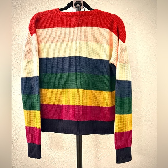 Colorful Rainbow Retro Sweater - Picture 3 of 3